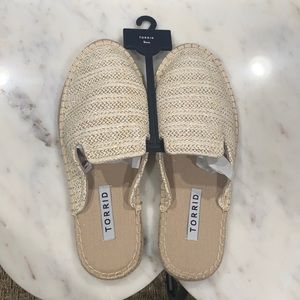 Natural Jute Espadrille Mules